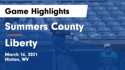 Summers County  vs Liberty  Game Highlights - March 16, 2021
