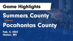 Summers County  vs Pocahontas County Game Highlights - Feb. 5, 2022
