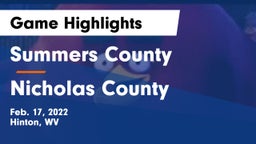 Summers County  vs Nicholas County  Game Highlights - Feb. 17, 2022