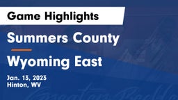 Summers County  vs Wyoming East  Game Highlights - Jan. 13, 2023