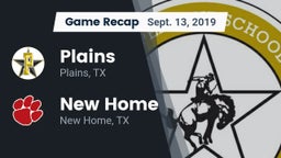 Recap: Plains  vs. New Home  2019