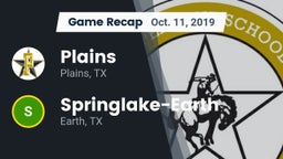 Recap: Plains  vs. Springlake-Earth  2019