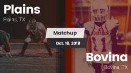 Matchup: Plains  vs. Bovina  2019