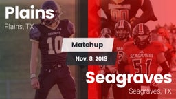 Matchup: Plains  vs. Seagraves  2019