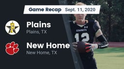 Recap: Plains  vs. New Home  2020