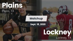 Matchup: Plains  vs. Lockney  2020