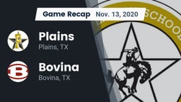 Recap: Plains  vs. Bovina  2020