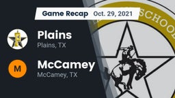 Recap: Plains  vs. McCamey  2021