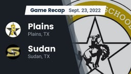 Recap: Plains  vs. Sudan  2022