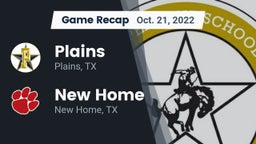 Recap: Plains  vs. New Home  2022