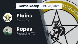 Recap: Plains  vs. Ropes  2022