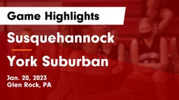 Susquehannock  vs York Suburban  Game Highlights - Jan. 20, 2023