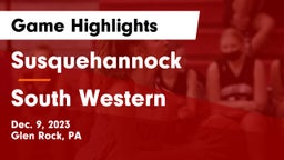 Susquehannock  vs South Western  Game Highlights - Dec. 9, 2023