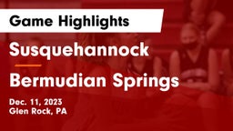 Susquehannock  vs Bermudian Springs  Game Highlights - Dec. 11, 2023