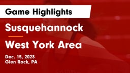 Susquehannock  vs West York Area  Game Highlights - Dec. 15, 2023