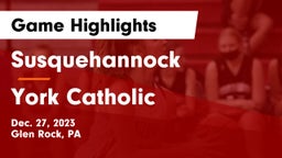 Susquehannock  vs York Catholic  Game Highlights - Dec. 27, 2023