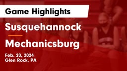 Susquehannock  vs Mechanicsburg  Game Highlights - Feb. 20, 2024