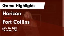 Horizon  vs Fort Collins  Game Highlights - Jan. 25, 2022