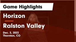Horizon  vs Ralston Valley  Game Highlights - Dec. 3, 2022