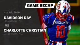 Recap: Davidson Day  vs. Charlotte Christian  2016