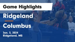 Ridgeland  vs Columbus  Game Highlights - Jan. 3, 2024