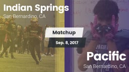 Matchup: Indian Springs HS vs. Pacific  2017