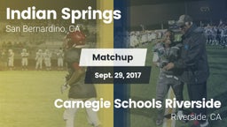Matchup: Indian Springs HS vs. Carnegie Schools Riverside 2017