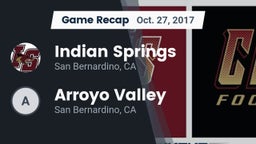 Recap: Indian Springs  vs. Arroyo Valley  2017