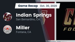 Recap: Indian Springs  vs. Miller  2020