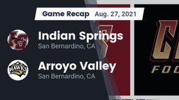 Recap: Indian Springs  vs. Arroyo Valley  2021