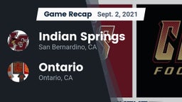 Recap: Indian Springs  vs. Ontario  2021