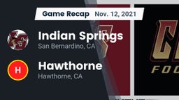 Recap: Indian Springs  vs. Hawthorne  2021