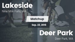 Matchup: Lakeside  vs. Deer Park  2016