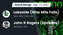 Recap: Lakeside  (Nine Mile Falls) vs. John R Rogers  (Spokane) 2021