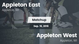 Matchup: Appleton East vs. Appleton West  2016
