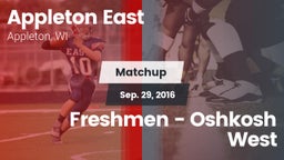 Matchup: Appleton East vs. Freshmen - Oshkosh West 2016