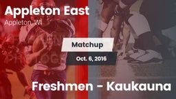 Matchup: Appleton East vs. Freshmen - Kaukauna 2016