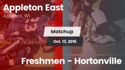 Matchup: Appleton East vs. Freshmen - Hortonville 2016