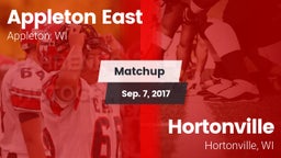 Matchup: Appleton East vs. Hortonville  2017