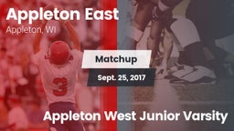 Matchup: Appleton East vs. Appleton West Junior Varsity 2017