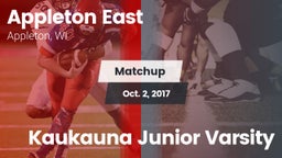 Matchup: Appleton East vs. Kaukauna Junior Varsity 2017