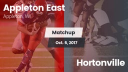 Matchup: Appleton East vs. Hortonville 2017