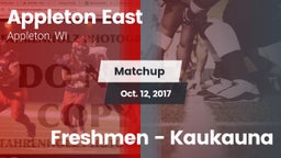 Matchup: Appleton East vs. Freshmen - Kaukauna 2017