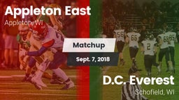 Matchup: Appleton East vs. D.C. Everest  2018