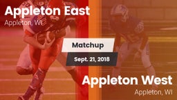 Matchup: Appleton East vs. Appleton West  2018