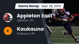 Recap: Appleton East  vs. Kaukauna  2018
