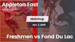 Matchup: Appleton East vs. Freshmen vs Fond Du Lac 2019