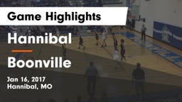 Hannibal  vs Boonville Game Highlights - Jan 16, 2017