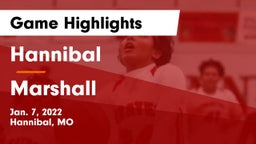 Hannibal  vs Marshall  Game Highlights - Jan. 7, 2022