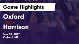 Oxford  vs Harrison  Game Highlights - Jan 13, 2017